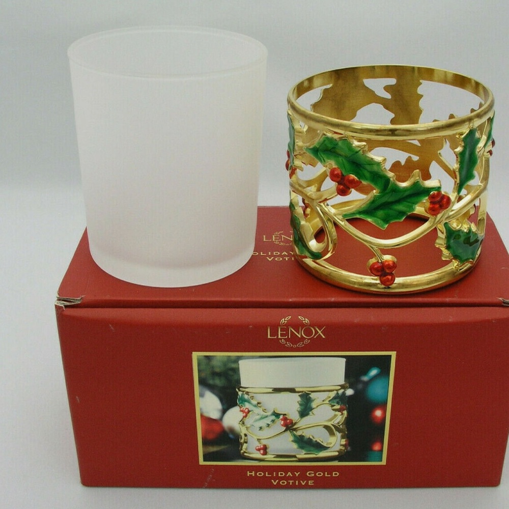 Lenox Holiday Gold votive - Picture 2 of 4